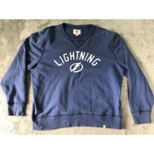 Tampa Bay Lightning Sweatshirt Unisex Size 2XL Blue '47 Brand Hockey NHL